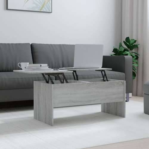 Stolić za kavu boja hrasta 102x50,5x46,5 cm konstruirano drvo - Sivi hrast sonoma 102 x 50 x 46.5 cm 1 Cijena