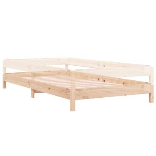Složivi krevet 90 x 200 cm od masivne borovine - Prirodna 90 x 200 cm Cijena