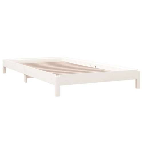 Složivi krevet bijeli 90x200 cm od masivne borovine - Bijela 90 x 200 cm Cijena