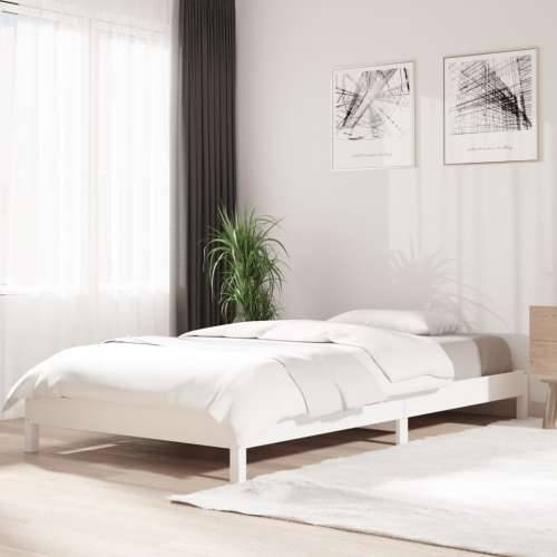 Složivi krevet bijeli 90x190 cm od masivne borovine - Bijela 90 x 190 cm Cijena