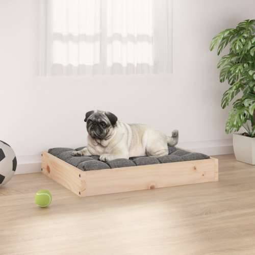 Krevet za pse sivi 61,5x49x9 cm od masivne borovine
