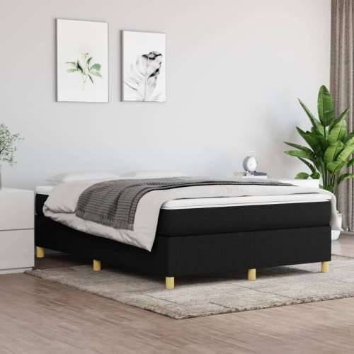 Okvir za krevet crni 140 x 190 cm od tkanine Cijena