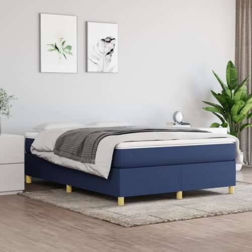 Okvir za krevet plavi 140 x 190 cm od tkanine