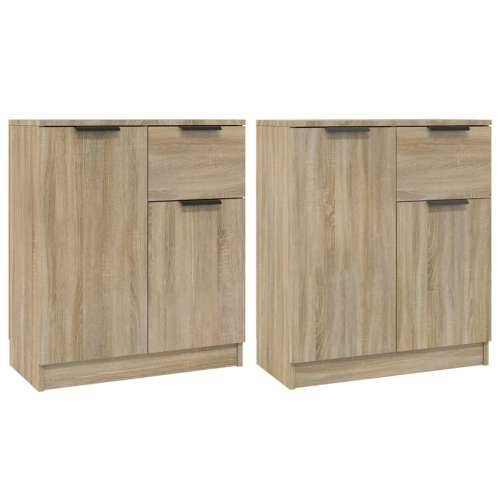 Komoda 2kom boja hrasta sonome 60x30x70cm od konstruiranog drva - sonoma hrast 2 Cijena