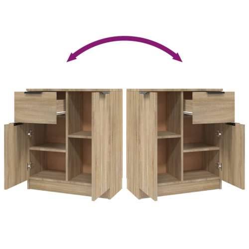 Komoda 2kom boja hrasta sonome 60x30x70cm od konstruiranog drva - sonoma hrast 2 Cijena