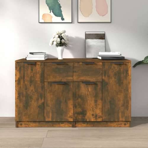 Komode 2 kom boja dimljenog hrasta 60x30x70cm konstruirano drvo - Dimljeni hrast 2 Cijena