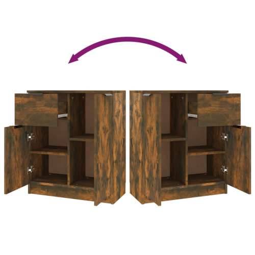 Komode 2 kom boja dimljenog hrasta 60x30x70cm konstruirano drvo - Dimljeni hrast 2 Cijena