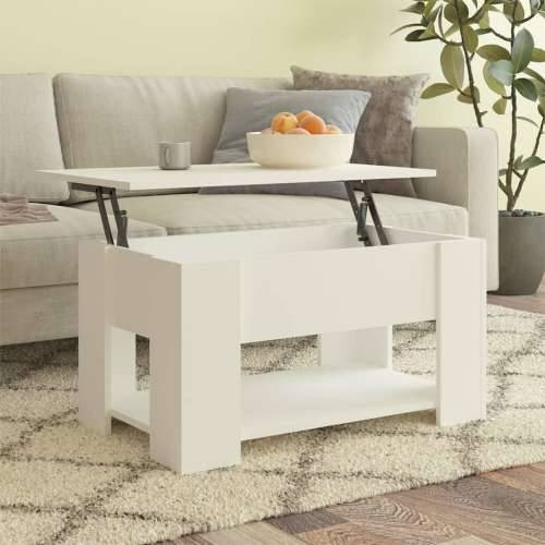 Stolić za kavu bijeli 79 x 49 x 41 cm od konstruiranog drva - Bijela 79 x 49 x 42.5 cm 1 Cijena