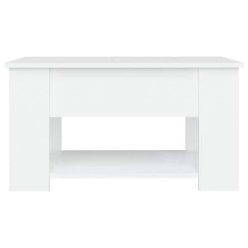Stolić za kavu bijeli 79 x 49 x 41 cm od konstruiranog drva - Bijela 79 x 49 x 42.5 cm 1 Cijena