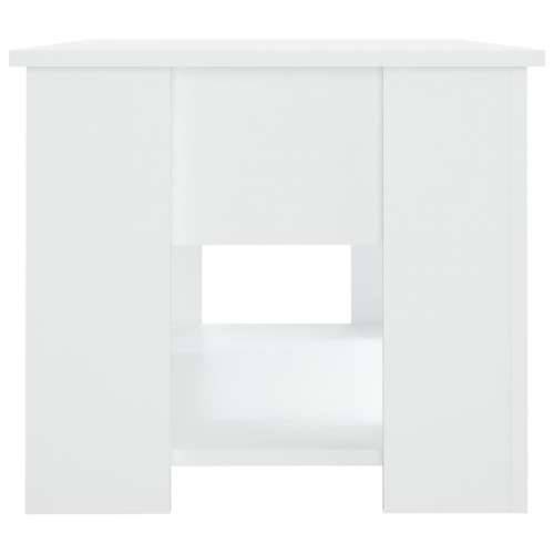 Stolić za kavu bijeli 79 x 49 x 41 cm od konstruiranog drva - Bijela 79 x 49 x 42.5 cm 1 Cijena