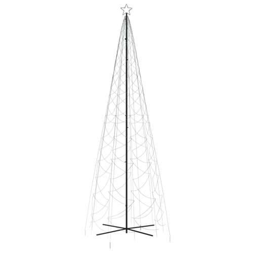 Stožasto božićno drvce hladno bijelo 1400 LED žarulja 160x500cm - Hladna bijela 500 x 160 cm 1 Cijena