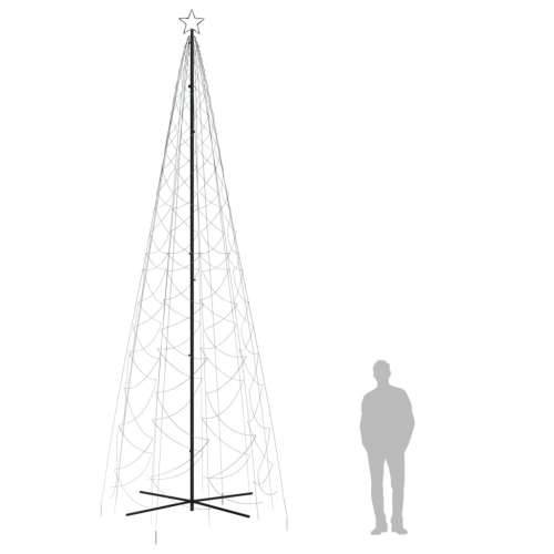 Stožasto božićno drvce hladno bijelo 1400 LED žarulja 160x500cm - Hladna bijela 500 x 160 cm 1 Cijena
