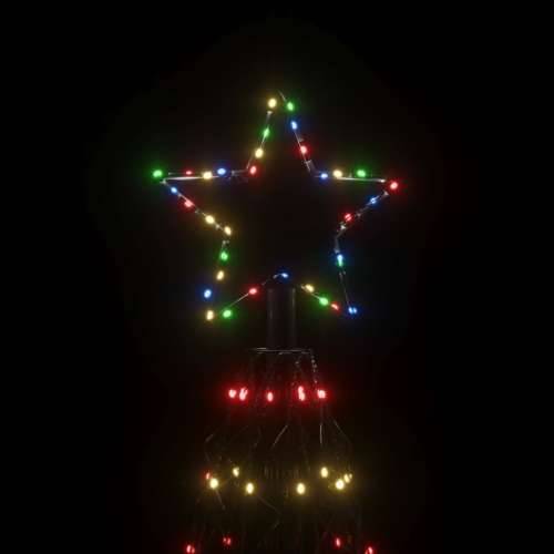 Stožasto božićno drvce šareno 1400 LED žarulja 160 x 500 cm - Šareni 500 x 160 cm 1 Cijena