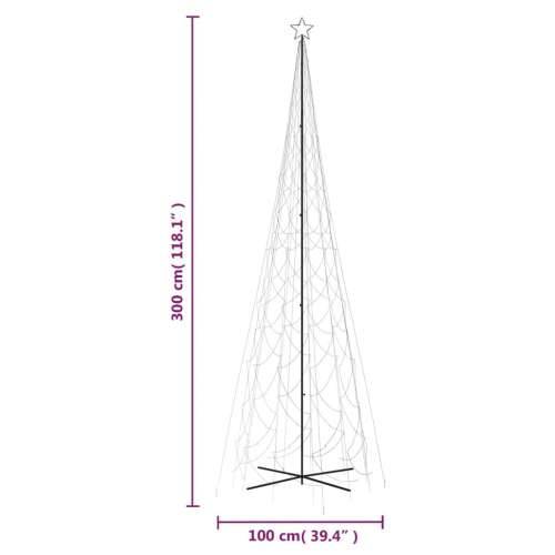 Stožasto božićno drvce plavo 3000 LED žarulja 230 x 800 cm - Plava 800 x 230 cm 1 Cijena