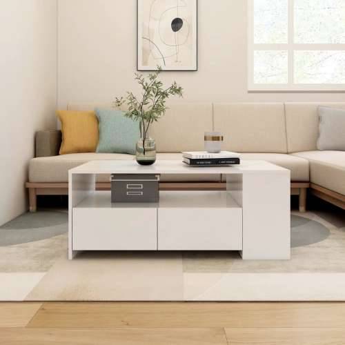 Stolić za kavu bijeli 102 x 55 x 42 cm od konstruiranog drva - Bijela 1 Cijena