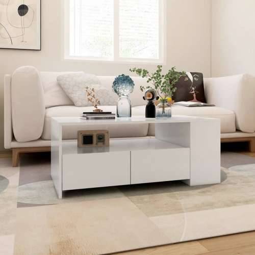 Stolić za kavu bijeli 102 x 55 x 42 cm od konstruiranog drva - Bijela 1 Cijena
