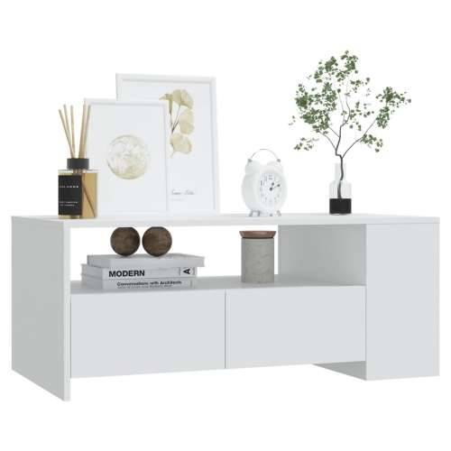 Stolić za kavu bijeli 102 x 55 x 42 cm od konstruiranog drva - Bijela 1 Cijena