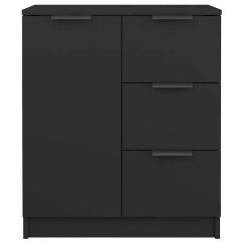 Komoda crna 60 x 30 x 70 cm od konstruiranog drva - Crna 1 Cijena
