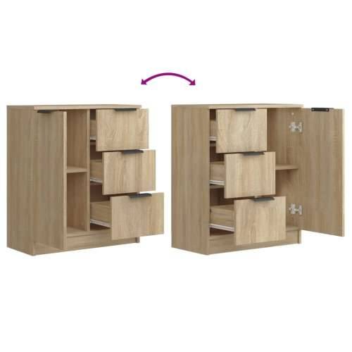 Komoda boja hrasta sonome 60 x 30 x 70 cm od konstruiranog drva - sonoma hrast 1 Cijena