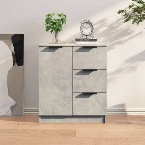 Komoda siva boja betona 60x30x70 cm od konstruiranog drva - Beton siva 1 Cijena