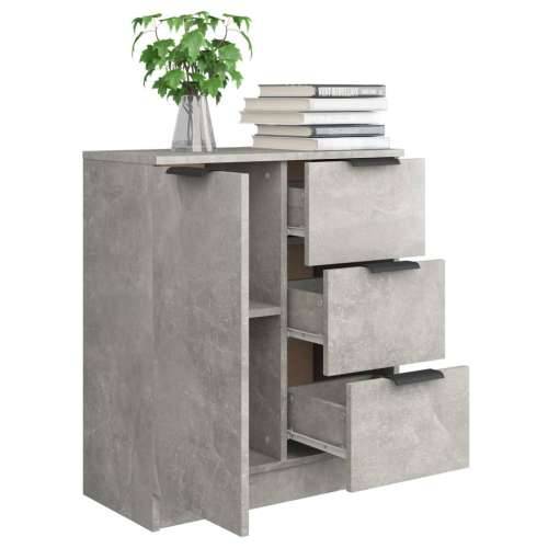 Komoda siva boja betona 60x30x70 cm od konstruiranog drva - Beton siva 1 Cijena