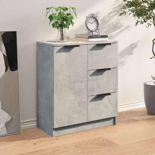 Komoda siva boja betona 60x30x70 cm od konstruiranog drva - Beton siva 1 Cijena