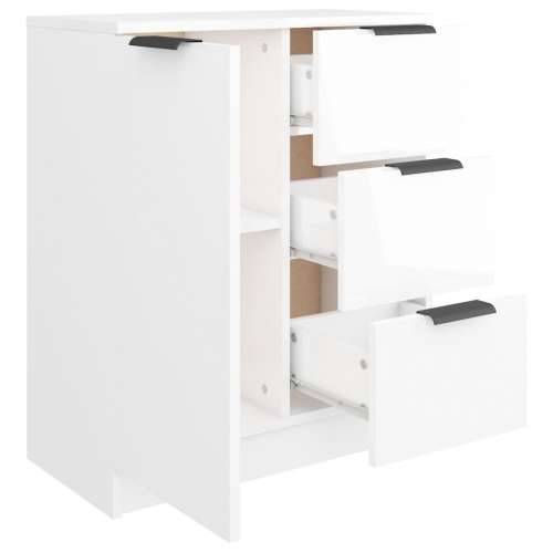 Komoda sjajna bijela 60x30x70 cm od konstruiranog drva - Visoko sjajno bijela 1 Cijena