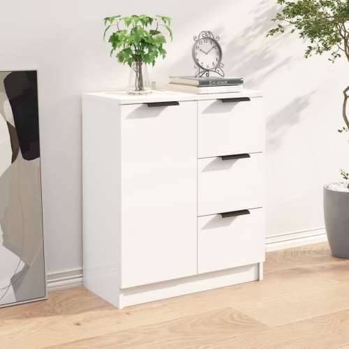 Komoda sjajna bijela 60x30x70 cm od konstruiranog drva - Visoko sjajno bijela 1 Cijena