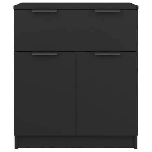 Komoda crna 60 x 30 x 70 cm od konstruiranog drva - Crna 1 Cijena