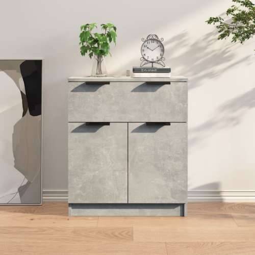 Komoda siva boja betona 60x30x70 cm od konstruiranog drva - Beton siva 1 Cijena
