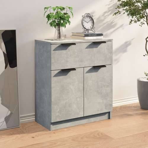 Komoda siva boja betona 60x30x70 cm od konstruiranog drva - Beton siva 1 Cijena