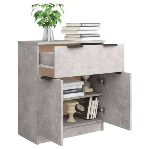 Komoda siva boja betona 60x30x70 cm od konstruiranog drva - Beton siva 1 Cijena