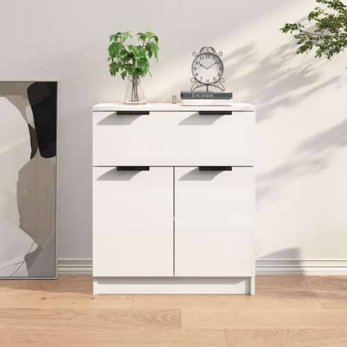 Komoda sjajna bijela 60x30x70 cm od konstruiranog drva - Visoko sjajno bijela 1 Cijena