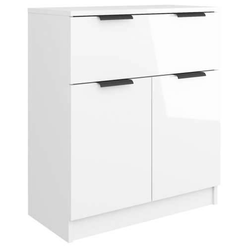 Komoda sjajna bijela 60x30x70 cm od konstruiranog drva - Visoko sjajno bijela 1 Cijena