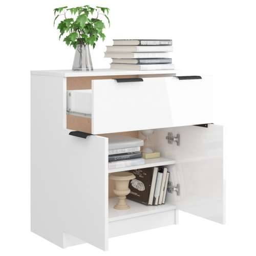 Komoda sjajna bijela 60x30x70 cm od konstruiranog drva - Visoko sjajno bijela 1 Cijena