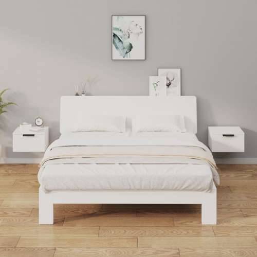 Zidni noćni ormarići 2 kom visoki sjaj bijeli 34 x 30 x 20 cm - Visoko sjajno bijela 2 Cijena