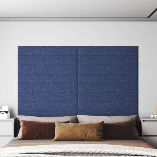 Zidne ploče 12 kom plava 90 x 15 cm tkanina 1,62 m² - Plava 90 x 15 cm 12 Pravokutno Cijena