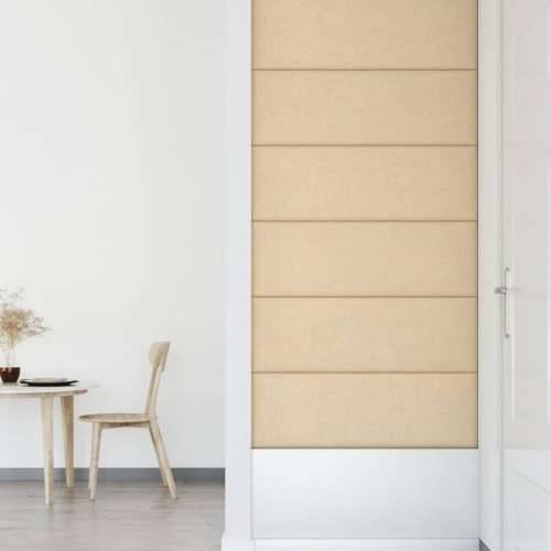 Zidne ploče 12 kom krem 90 x 30 cm tkanina 3,24 m² - Krema 90 x 30 cm 12 Pravokutno Cijena