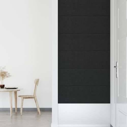 Zidne ploče 12 kom crna 90 x 30 cm tkanina 3,24 m² - Crna 90 x 30 cm 12 Pravokutno Cijena