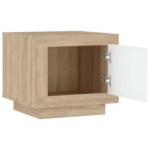 Stolić za kavu bijeli i hrast 51 x 50 x 45 cm konstruirano drvo - Bijela i boja hrasta sonome 1 Cijena