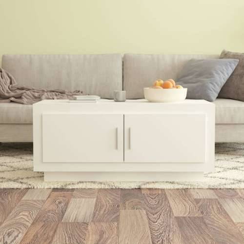 Stolić za kavu bijeli 102 x 50 x 45 cm od konstruiranog drva - Bijela 1 Cijena