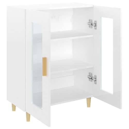 Komoda sjajna bijela 69,5x34x90 cm od konstruiranog drva - Visoko sjajno bijela 1 Cijena