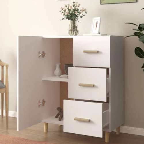 Komoda bijela 69,5x34x90 cm od konstruiranog drva - Bijela 1 Cijena