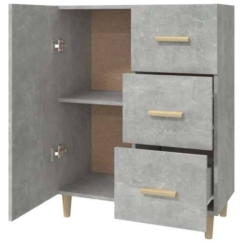 Komoda siva boja betona 69,5x34x90 cm od konstruiranog drva - Beton siva 1 Cijena
