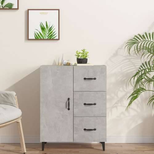 Komoda siva boja betona 69,5x34x90 cm od konstruiranog drva - Beton siva 1 Cijena