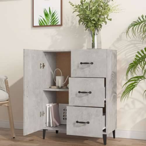 Komoda siva boja betona 69,5x34x90 cm od konstruiranog drva - Beton siva 1 Cijena