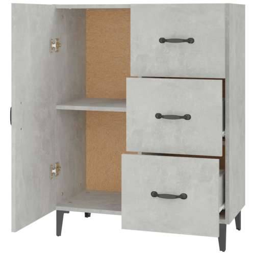 Komoda siva boja betona 69,5x34x90 cm od konstruiranog drva - Beton siva 1 Cijena