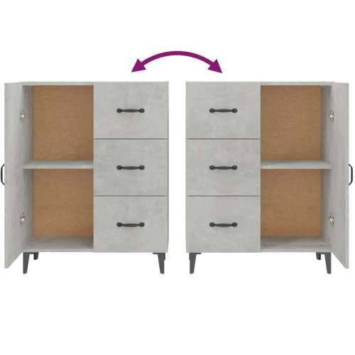 Komoda siva boja betona 69,5x34x90 cm od konstruiranog drva - Beton siva 1 Cijena