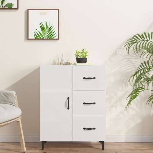 Komoda sjajna bijela 69,5x34x90 cm od konstruiranog drva - Visoko sjajno bijela 1 Cijena