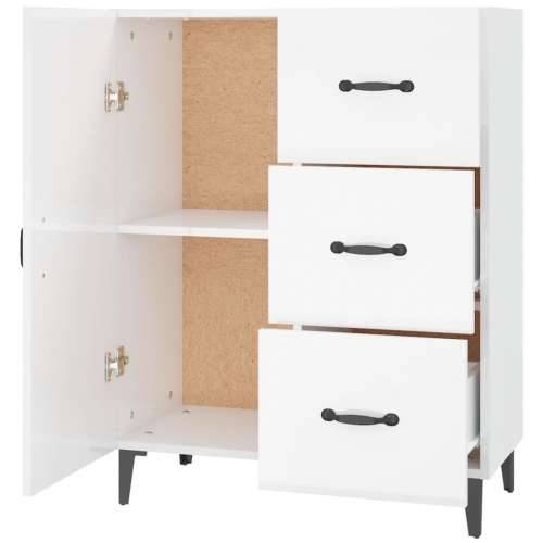 Komoda sjajna bijela 69,5x34x90 cm od konstruiranog drva - Visoko sjajno bijela 1 Cijena